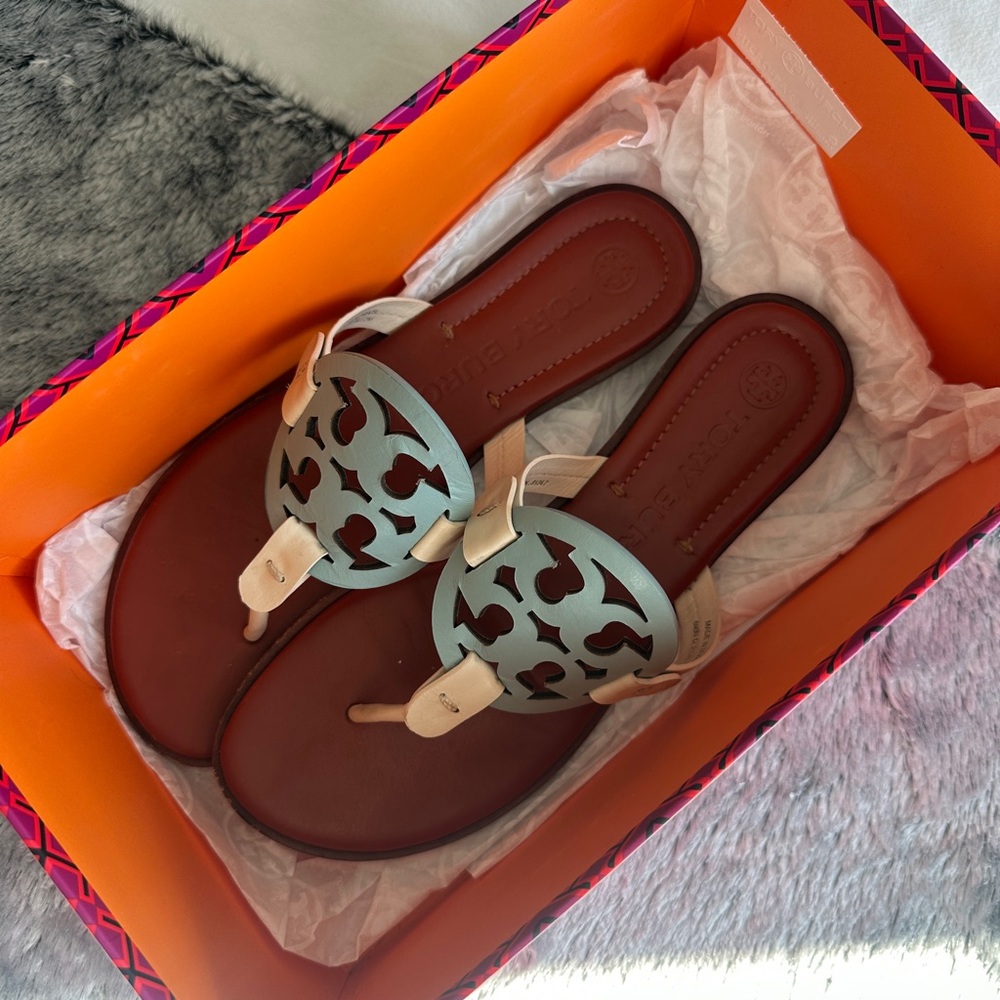 Tory Burch Sandals - Brown and Cream